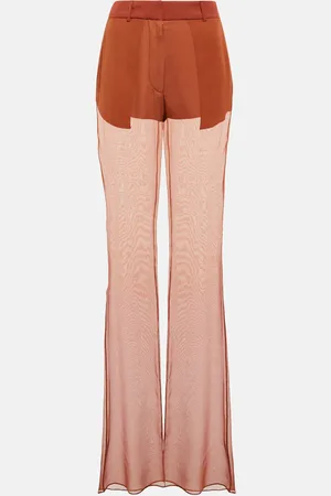 Nensi Dojaka Mid-Rise-Hose aus Seide