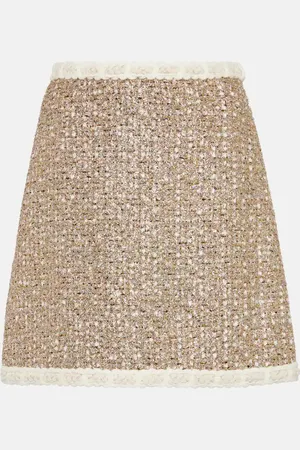 Giambattista Valli High-Rise-Minirock aus Tweed