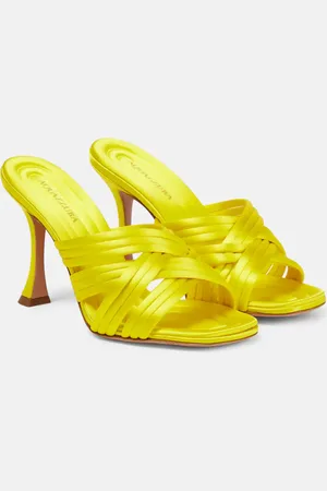 Aquazzura Pantoletten Oahu 95 aus Satin