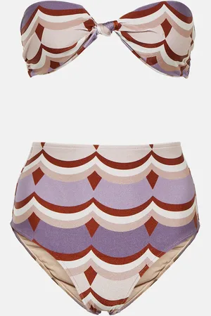 Adriana Degreas Bedruckter Bikini Vintage Waves