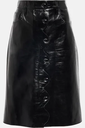 Citizens of Humanity Midirock Scallop aus Leder