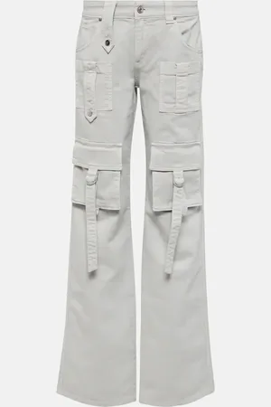 BLUMARINE Low-Rise-Cargohose aus Denim