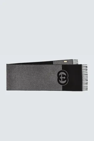 Gucci Schal Interlocking G aus Wolle und Kaschmir