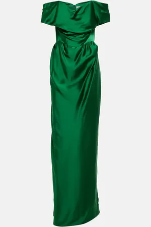 Vivienne Westwood Off-Shoulder-Robe aus Satin