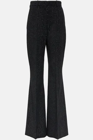 Balmain Schlaghose aus einem Wollgemisch