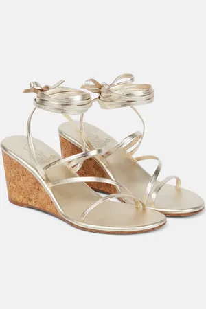 Ancient Greek Sandals Wedge-Sandalen Lithi aus Leder