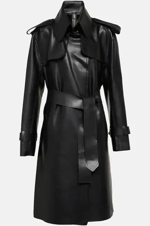 Norma Kamali Trenchcoat aus Lederimitat