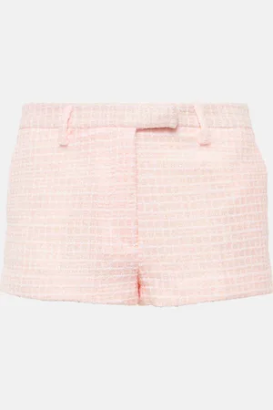 Alessandra Rich Shorts aus Tweed mit Pailletten