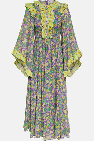 ALÉMAIS Alémais Midikleid Dylan aus Crêpe