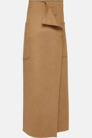 Max Mara Maxirock Carbone aus Kamelhaar
