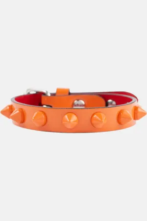 Christian Louboutin Verziertes Armband Loubilink aus Leder