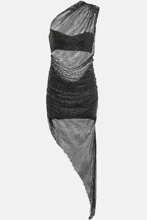 GIUSEPPE DI MORABITO Verziertes Midikleid aus Mesh