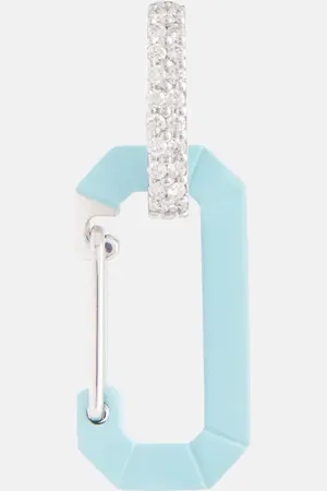 Eera Eéra Einzelner Ohrring Chiara Small aus 18kt Weißgold mit Diamanten