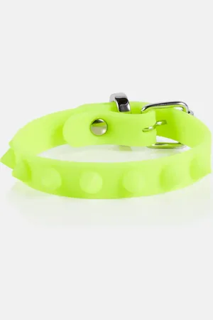 Christian Louboutin Verziertes Armband Loubilink aus Leder