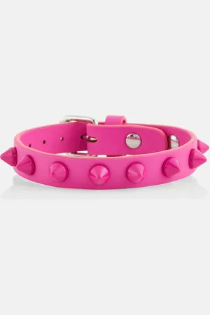 Christian Louboutin Verziertes Armband Loubilink aus Leder