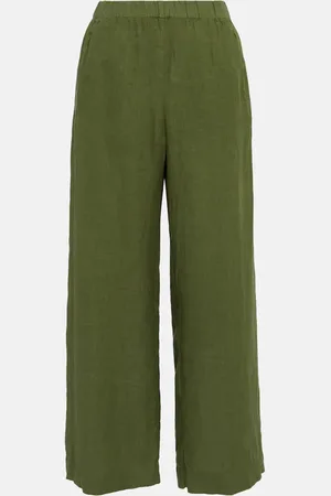 Velvet Weite High-Rise-Hose Lola aus Leinen