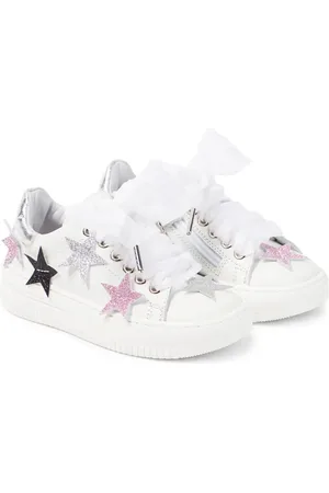 MONNALISA Verzierte Sneakers aus Leder