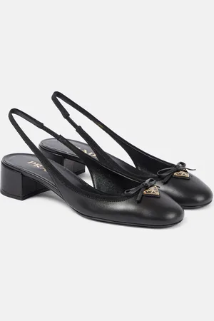 Prada Slingback-Pumps aus Leder