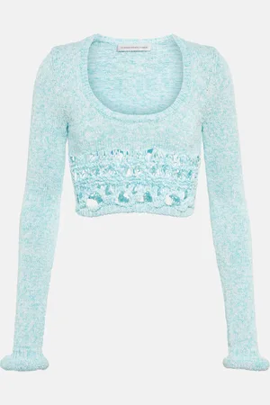 CHRISTOPHER ESBER Cropped-Top aus einem Baumwollgemisch