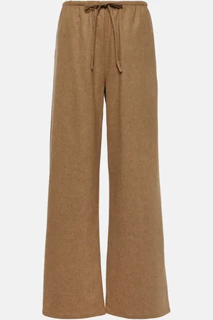 ASCENO Weite Hose aus Wolle und Kaschmir