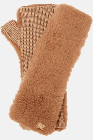 Max Mara Handschuhe Manny aus Kamelhaar und Seide
