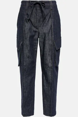 Brunello Cucinelli Mid-Rise Tapered Jeans
