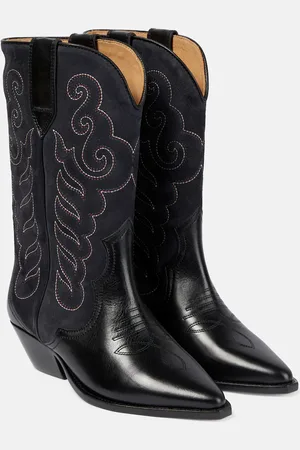 Isabel Marant Westernstiefel Duerto aus Leder und Veloursleder