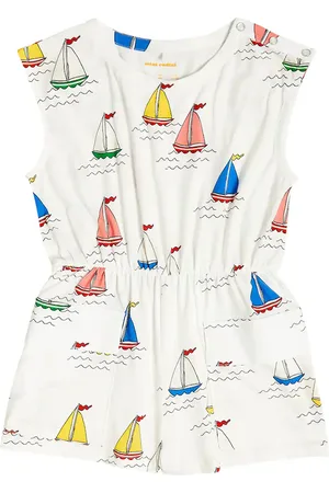 Mini Rodini Bedruckter Playsuit aus Baumwolle
