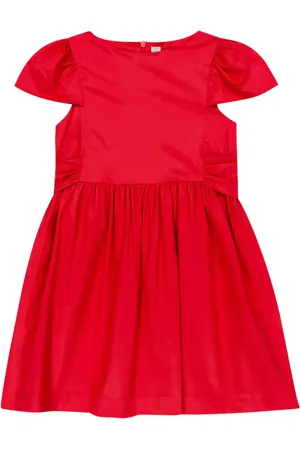 Il gufo Minikleid aus Baumwoll-Satin