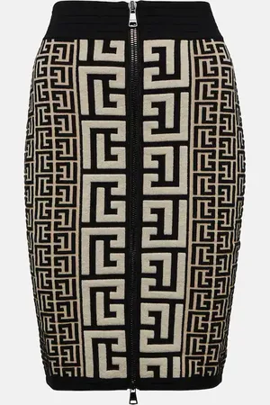 Balmain Minirock aus einem Wollgemisch