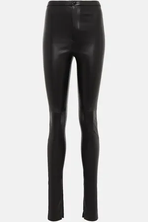 WARDROBE.NYC High-Rise Leggings aus Leder