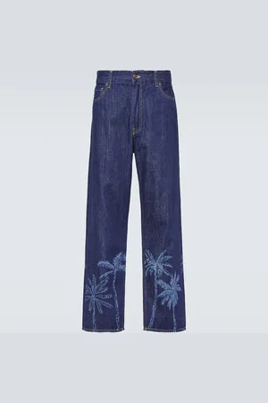 Alanui Bedruckte Straight Jeans Jungle