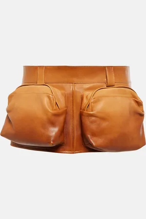 Miu Miu Minirock aus Leder
