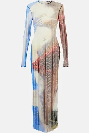 Balmain Bedrucktes Maxikleid