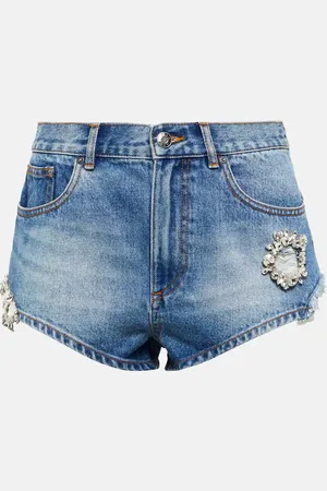 AREA Verzierte Jeansshorts