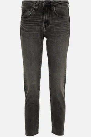 AG Jeans Mid-Rise Slim Jeans Girlfriend