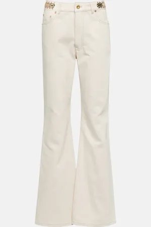 Paco rabanne Verzierte High-Rise Flared Jeans