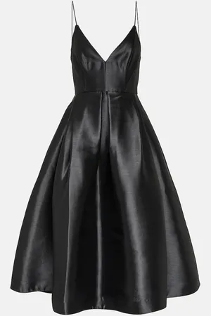 ALEX PERRY Midikleid aus Seiden-Faille