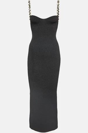 GALVAN Midikleid Globe Chain Wave