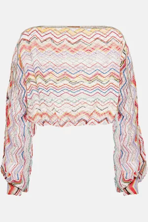 Missoni Cropped-Top aus Häkelstrick
