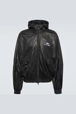 Balenciaga Trainingsjacke 3B Sports Icon aus Leder