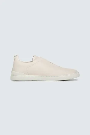 Ermenegildo Zegna Sneakers Triple Stitch aus Leder