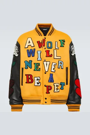 UNDERCOVER Collegejacke aus einem Wollgemisch