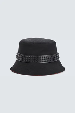 Christian Louboutin Hut Bobino Spikes aus Canvas