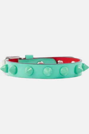 Christian Louboutin Verziertes Armband Loubilink aus Leder