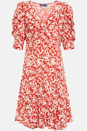Ralph Lauren Bedrucktes Minikleid aus Crêpe