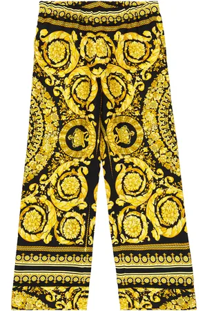 VERSACE Weite Hose Barocco aus Seiden-Twill