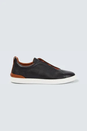 Ermenegildo Zegna Sneakers Triple Stitch aus Leder