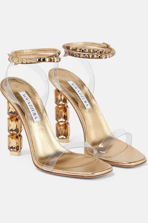 Aquazzura Verzierte Sandalen Aura Plexi 105