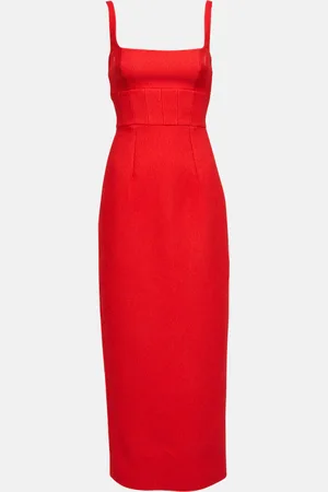 EMILIA WICKSTEAD Midikleid Martel aus Cloqué
